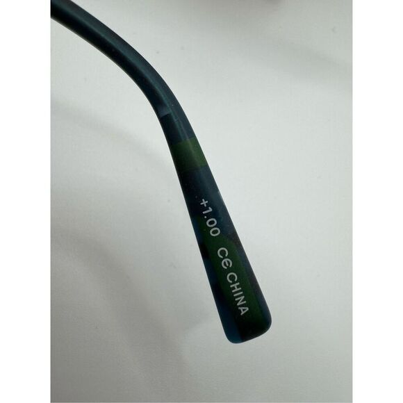 eyebobs Really? reading glasses strength 1.00 blue green pattern new without cas - Picture 3 of 4